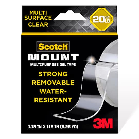 Scotch-Mount™ 1.18" x 118" Multipurpose Gel Tape